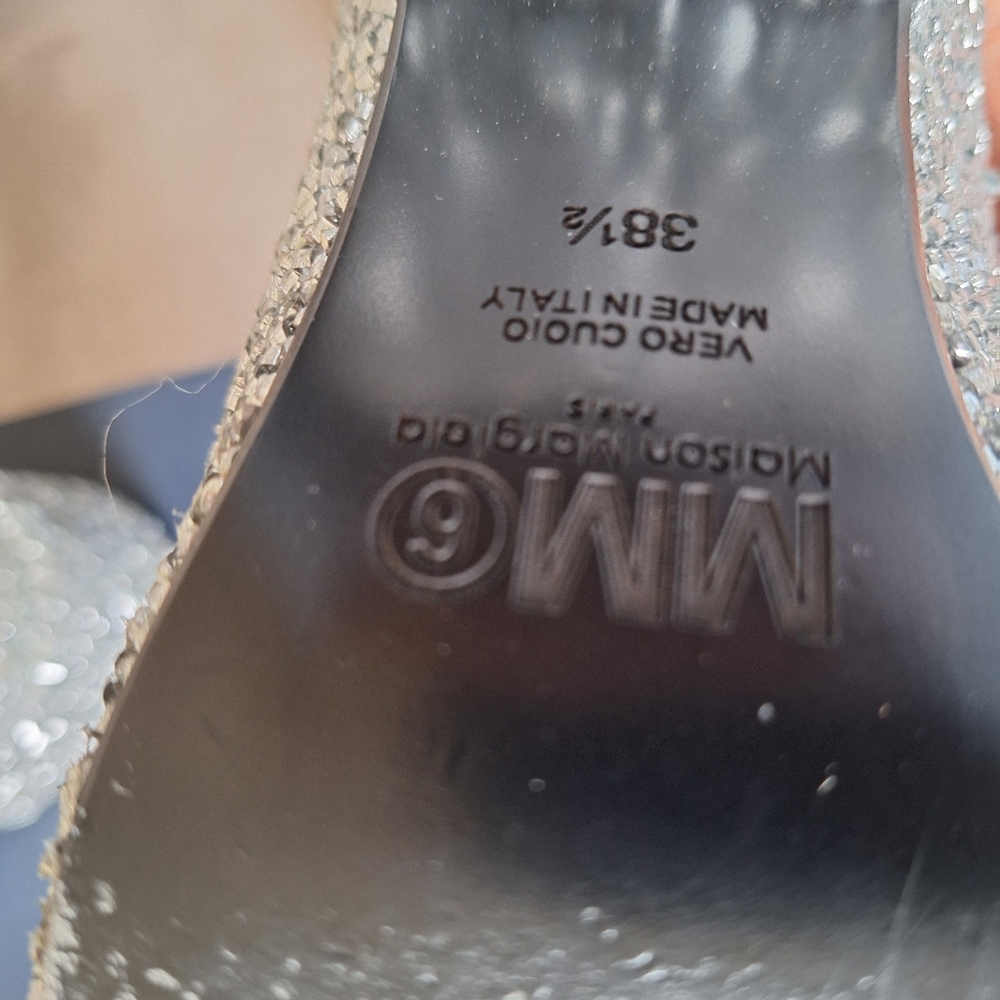 MM6 Maison Margiela Pre-owned Silver Beaded Mules - Picture 9 of 16